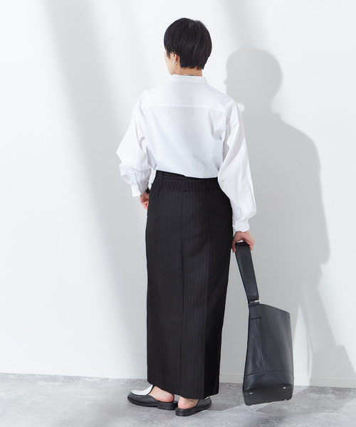 JANE SMITH / JOHN SMITH(ジェーンスミスジョンスミス)の「【JANE SMITH/ジェーンスミス】RAYON LINEN COMBINATION SK:スカート(スカート・レディース・ブラック/ベージュ・38/36)」の3枚目の写真
