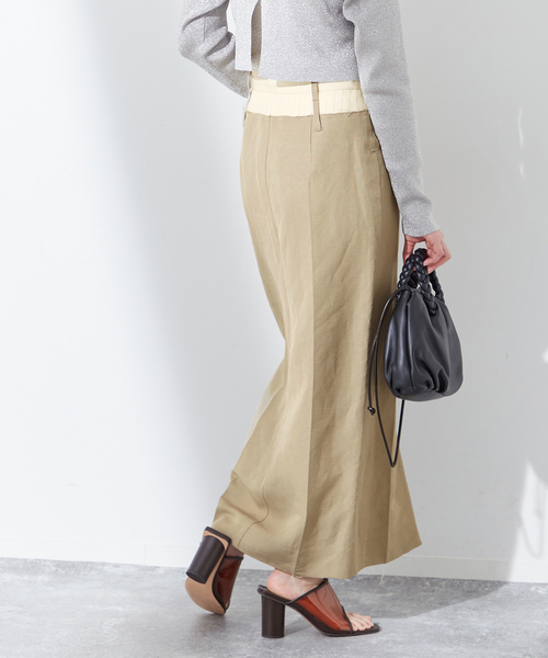 JANE SMITH / JOHN SMITH(ジェーンスミスジョンスミス)の「【JANE SMITH/ジェーンスミス】RAYON LINEN COMBINATION SK:スカート(スカート・レディース・ブラック/ベージュ・38/36)」の11枚目の写真