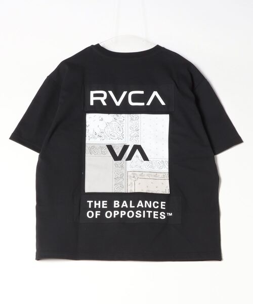 RVCA（ルーカ）の「RVCA/ルーカ 半袖Tee バンダナ柄 ボックスシルエット BE041-P21（Tシャツ/カットソー・メンズ・スミクロ/ベージュ/ホワイト/ブラック・L/M/S）」の5枚目の写真