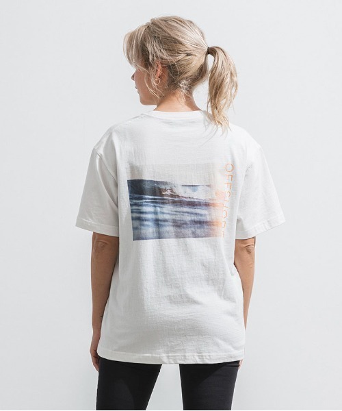 OFFSHORE(オフショア)の「【コラボ企画】OS×U-SKE GOING OFF PHOTO TEE/オフショア×U-SKE フォトティ(Tシャツ/カットソー・メンズ・ブラック/ホワイト/オレンジ・M/L/XL/S)」の1枚目の写真
