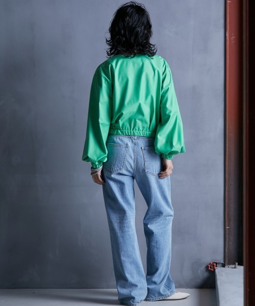 GEVS.(ジェイヴィス)の「<大きいサイズ> クロップド丈デザインブラウス GEVS.(シャツ/ブラウス・レディース・ブラック/グリーン・3L/4L/5L/L/LL)」の21枚目の写真
