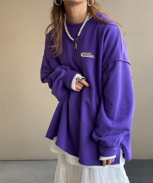 feepur by saya（フェピュールバイサヤ）の「AMB刺繍ロゴスウェット