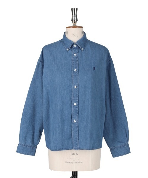 GYMPHLEX/ジムフレックス ショートデニム ボタンダウンシャツ SHORT