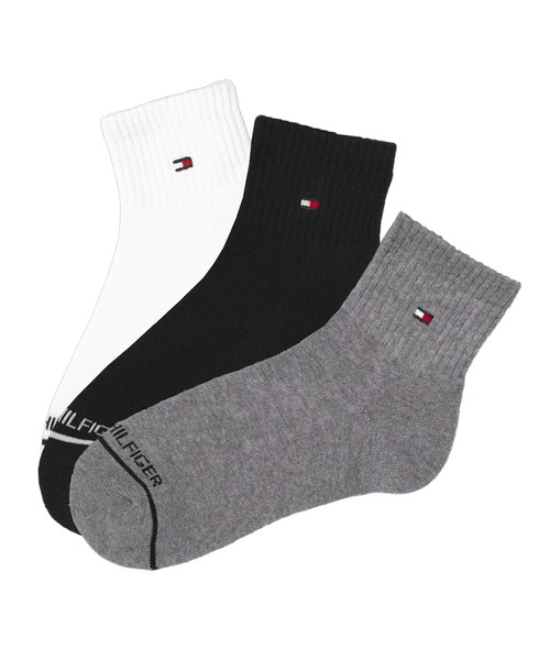 TOMMY HILFIGER（トミーヒルフィガー）の「TOMMY HILFIGER/トミーヒルフィガー ブランド ロゴ 抗菌防臭 足底パイル 靴下 ショートソックス クォーターソックス 3足セット 23cm 24cm 25cm 26cm 27cm（ソックス/靴下・メンズ・その他1/その他3/その他2/その他5/ブラック/その他6/その他4/ブラック系2/その他8/その他7/その他9/ホワイト系1/ホワイト/その他10・25～27cm/23～25cm）」の11枚目の写真