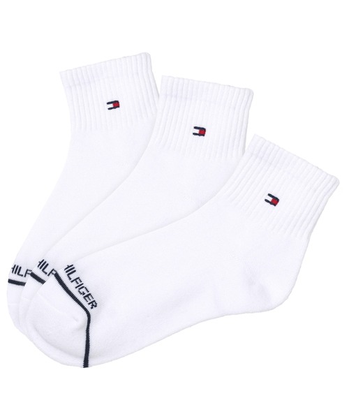 TOMMY HILFIGER（トミーヒルフィガー）の「TOMMY HILFIGER/トミーヒルフィガー ブランド ロゴ 抗菌防臭 足底パイル 靴下 ショートソックス クォーターソックス 3足セット 23cm 24cm 25cm 26cm 27cm（ソックス/靴下・メンズ・その他1/その他3/その他2/その他5/ブラック/その他6/その他4/ブラック系2/その他8/その他7/その他9/ホワイト系1/ホワイト/その他10・25～27cm/23～25cm）」の2枚目の写真