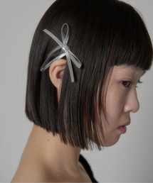 Carmelo（カーメロ）の「フェイクレザーリボンヘアピン / silver ribbon hairpin(2 pair)（ヘアピン・メンズ）」