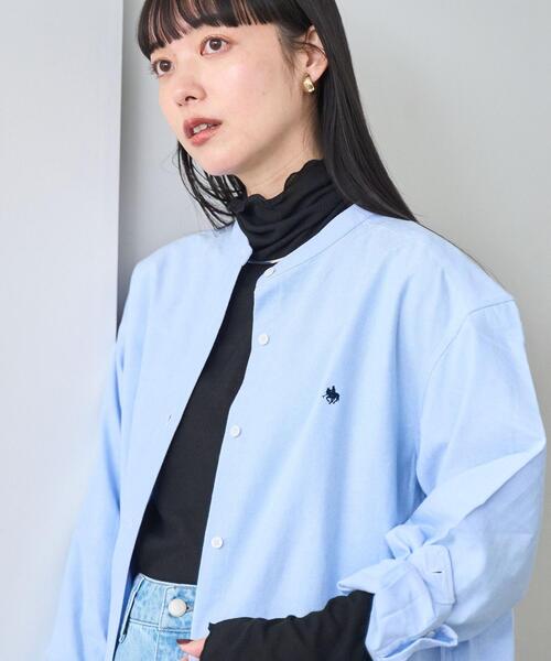 coen（コーエン）の「メローリブシアータートル（Tシャツ/カットソー・レディース・ブラック/コバルトブルー/オフホワイト・M/L）」の11枚目の写真