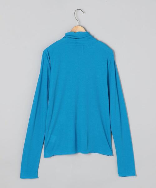 coen（コーエン）の「メローリブシアータートル（Tシャツ/カットソー・レディース・ブラック/コバルトブルー/オフホワイト・M/L）」の13枚目の写真