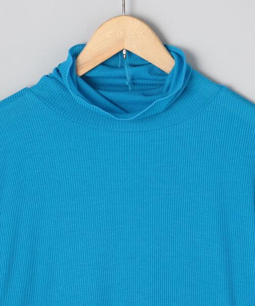 coen（コーエン）の「メローリブシアータートル（Tシャツ/カットソー・レディース・ブラック/コバルトブルー/オフホワイト・M/L）」の14枚目の写真