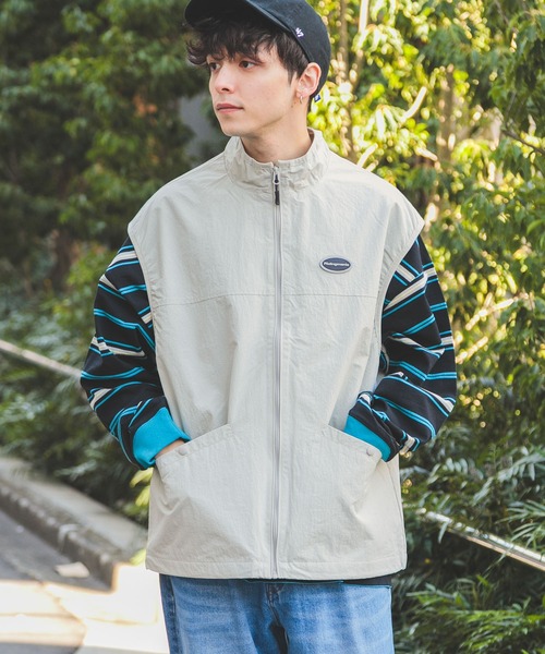 Ridingmania(ライディングマニア)の「【Ridingmania】ナイロン/ワッペンウォームアップミリタリーベスト(ベスト・メンズ・ライトグレー/ブラック/ブラウン系その他・MEDIUM/LARGE)」の10枚目の写真