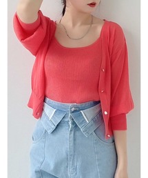 dazzlin | シアーボレロカーデアンサンブル(アンサンブル)