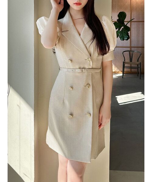 RESEXXY（リゼクシー）の「スリーブシアーデザインミニワンピース（ワンピース・レディース・その他1/ブラック/ピンク/アイボリー・FREE）」の4枚目の写真