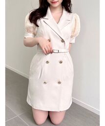 RESEXXY | スリーブシアーデザインミニワンピース(ワンピース)