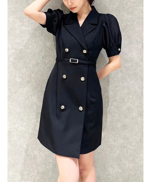 RESEXXY（リゼクシー）の「スリーブシアーデザインミニワンピース（ワンピース・レディース・その他1/ブラック/ピンク/アイボリー・FREE）」の3枚目の写真