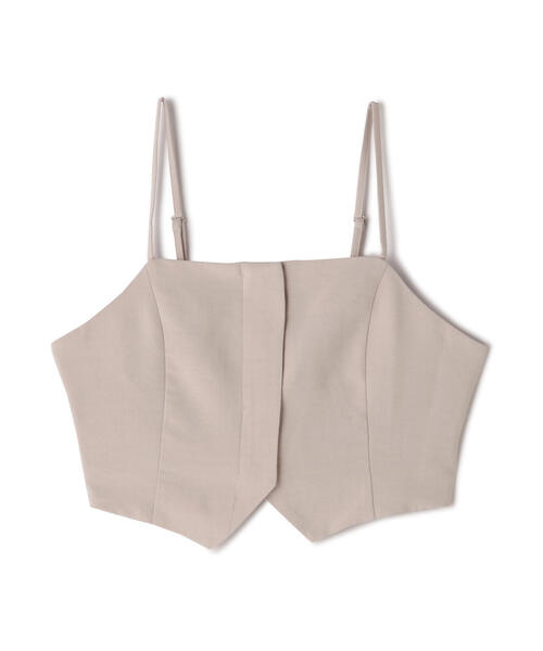 FREE'S MART(フリーズマート)の「気流染めフロントジップビスチェ(ベスト・レディース・ライトグリーン/グレー/ベージュ/ホワイト・FREE)」の18枚目の写真