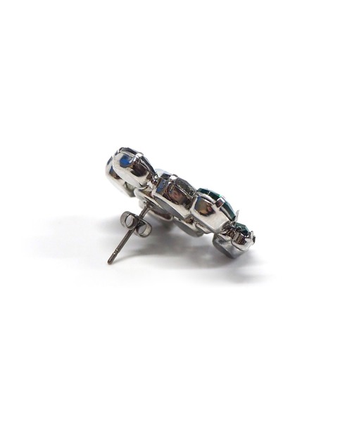 Casselini(キャセリーニ)の「Casselini(キャセリーニ)フラワービジューピアス(ピアス(両耳用)・レディース・クリア/ブルー/ブラック・FREE)」の9枚目の写真