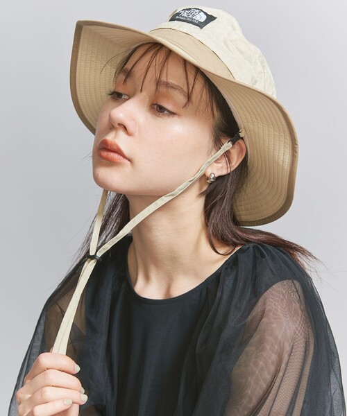 THE NORTH FACE（ザノースフェイス）の「＜THE NORTH FACE＞ホライズン ハット（ハット・レディース・ブラック/オフホワイト/パープル・M）」の5枚目の写真