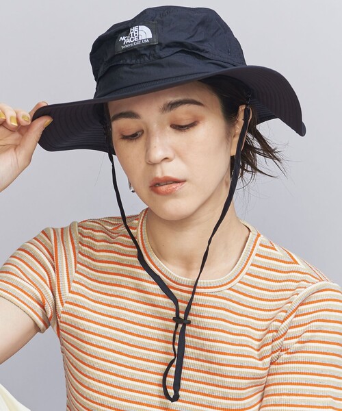 THE NORTH FACE（ザノースフェイス）の「＜THE NORTH FACE＞ホライズン ハット（ハット・レディース・ブラック/オフホワイト/パープル・M）」の6枚目の写真