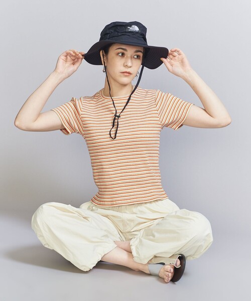 THE NORTH FACE（ザノースフェイス）の「＜THE NORTH FACE＞ホライズン ハット（ハット・レディース・ブラック/オフホワイト/パープル・M）」の7枚目の写真