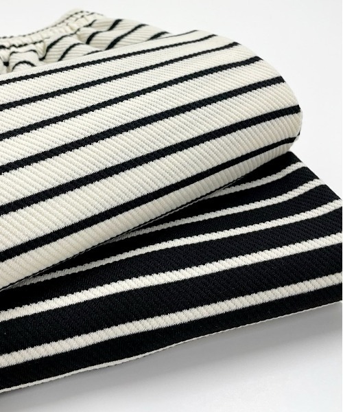 ad thie（アドティエ）の「リラックス ボーダーパンツ（その他パンツ・レディース・ブラック/アイボリー・FREE）」の18枚目の写真