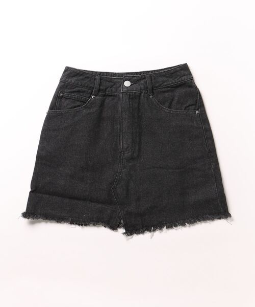 ANAP（アナップ）の「フロントスリットデニムミニスカート（デニムスカート・レディース・ブルー/ブラック・S/M）」の10枚目の写真