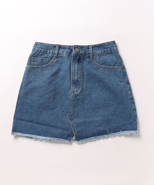 ANAP（アナップ）の「フロントスリットデニムミニスカート（デニムスカート・レディース・ブルー/ブラック・S/M）」の11枚目の写真