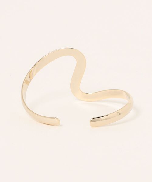 KATHARINE ROSS（キャサリンロス）の「【KATHARINE ROSS】ウェーブメタルバングル（バングル/リストバンド・レディース・シルバー/ゴールド・MEDIUM）」の3枚目の写真