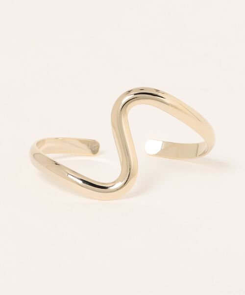 KATHARINE ROSS（キャサリンロス）の「【KATHARINE ROSS】ウェーブメタルバングル（バングル/リストバンド・レディース・シルバー/ゴールド・MEDIUM）」の8枚目の写真