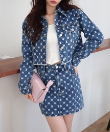 ROYAL PARTY | デザインデニムミニスカート(デニムスカート)