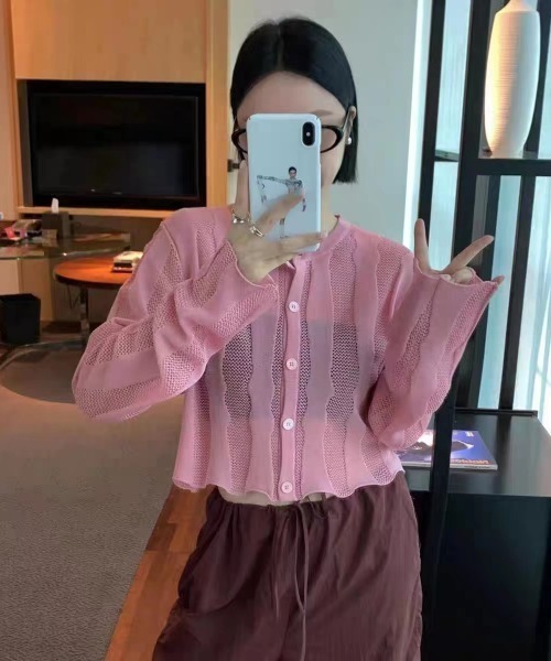 【セール】ショートリブカーディガン(カーディガン/ボレロ)|N.s(エヌドットエス)