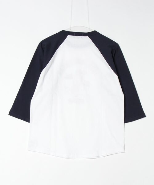 ROTAR（ローター）の「J&F DELIVERY Raglan Tee（Tシャツ/カットソー・メンズ・ブラック/ホワイト×ネイビー・LARGE/MEDIUM/X-LARGE/SMALL）」の8枚目の写真