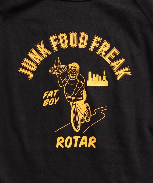 ROTAR（ローター）の「J&F DELIVERY Raglan Tee（Tシャツ/カットソー・メンズ・ブラック/ホワイト×ネイビー・LARGE/MEDIUM/X-LARGE/SMALL）」の7枚目の写真