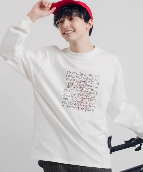 MUHET(ミュエータ)の「ロゴプリントロンT(Tシャツ/カットソー・レディース・オフホワイト/チャコールグレー・MEDIUM/X-LARGE)」の18枚目の写真