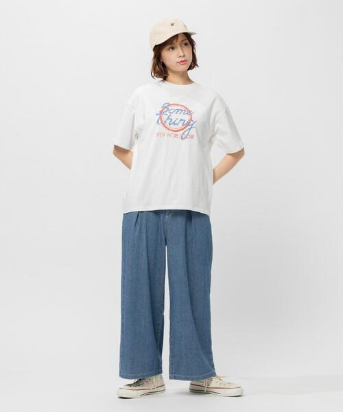 SOMETHING(サムシング)の「SOMETHING(サムシング)ロックTシャツ(Tシャツ/カットソー・レディース・オフホワイト・フリー)」の13枚目の写真