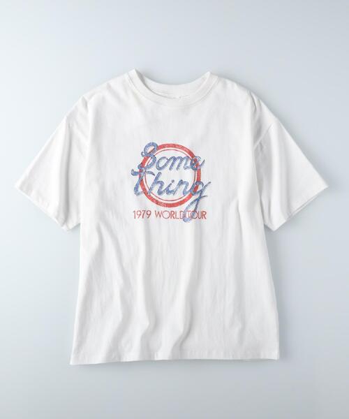 SOMETHING(サムシング)の「SOMETHING(サムシング)ロックTシャツ(Tシャツ/カットソー・レディース・オフホワイト・フリー)」の12枚目の写真