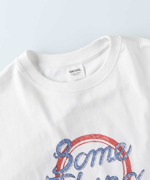 SOMETHING(サムシング)の「SOMETHING(サムシング)ロックTシャツ(Tシャツ/カットソー・レディース・オフホワイト・フリー)」の5枚目の写真