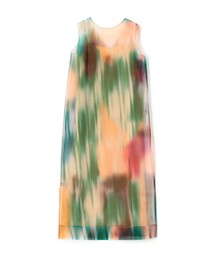 caban（キャバン）の「オーガンジープリント シアーワンピース