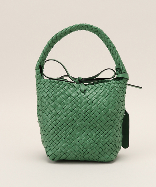 IENA(イエナ)の「【roberto pancani/ロベルトパンカーニ】INTRECCIATO BAG バッグ(ハンドバッグ・レディース・グリーン/アイボリー・FREE)」の8枚目の写真