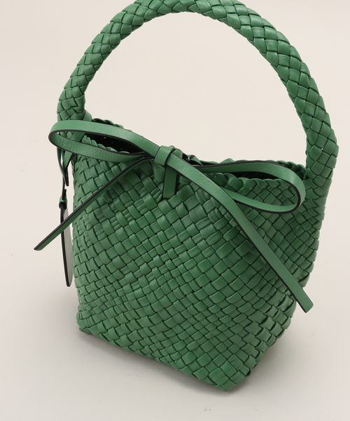 IENA(イエナ)の「【roberto pancani/ロベルトパンカーニ】INTRECCIATO BAG バッグ(ハンドバッグ・レディース・グリーン/アイボリー・FREE)」の12枚目の写真