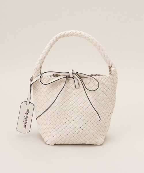 IENA(イエナ)の「【roberto pancani/ロベルトパンカーニ】INTRECCIATO BAG バッグ(ハンドバッグ・レディース・グリーン/アイボリー・FREE)」の16枚目の写真