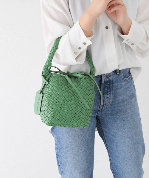IENA(イエナ)の「【roberto pancani/ロベルトパンカーニ】INTRECCIATO BAG バッグ(ハンドバッグ・レディース・グリーン/アイボリー・FREE)」の19枚目の写真