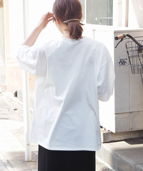 セール】箔プリント半袖BIGTシャツ（Tシャツ/カットソー