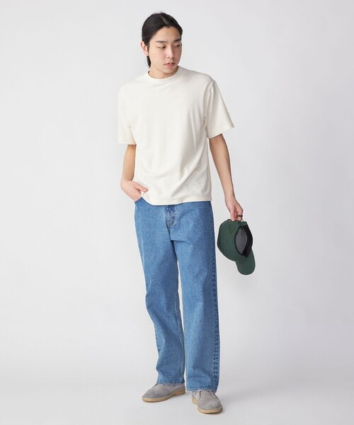 SHIPS(シップス)の「SHIPS:〈抗菌・防臭〉PLA ポリ乳酸 パイル クルーネック Tシャツ(Tシャツ/カットソー・メンズ・オフホワイト/ブラウン/ブラック・SMALL/X-LARGE/LARGE/MEDIUM)」の21枚目の写真