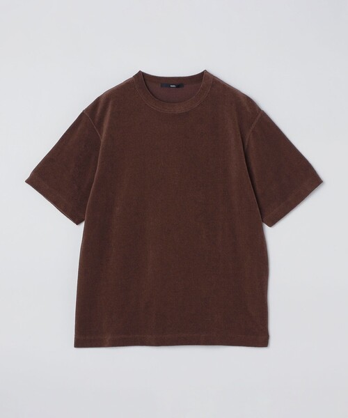 SHIPS(シップス)の「SHIPS:〈抗菌・防臭〉PLA ポリ乳酸 パイル クルーネック Tシャツ(Tシャツ/カットソー・メンズ・オフホワイト/ブラウン/ブラック・SMALL/X-LARGE/LARGE/MEDIUM)」の11枚目の写真