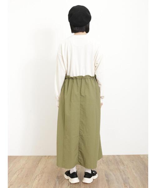 Samansa Mos2（サマンサ モスモス）の「◎ドッキング裏毛ワンピース（ワンピース・レディース・キナリ/カーキ/ブラック・F）」の18枚目の写真