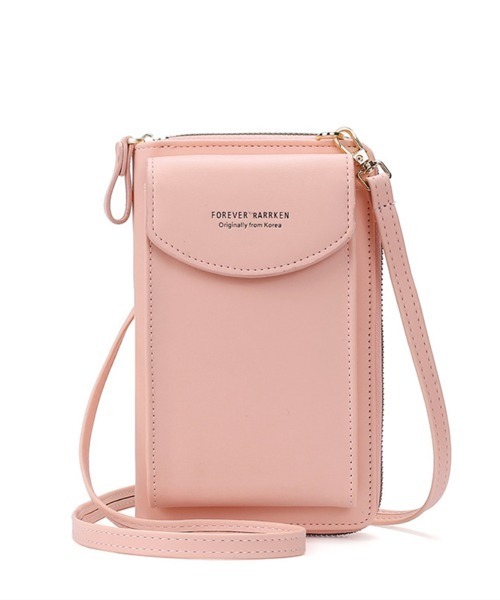 Miniministore(ミニミニストア)の「スマホショルダーバッグ 縦型 ミニポーチ(ショルダーバッグ・レディース・ブルー/カーキ/ネイビー/ワインレッド/グレー/キャメル/ブラック/ピンク/ピンクベージュ/パープル・FREE)」の9枚目の写真