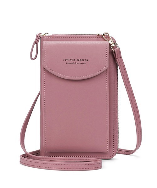 Miniministore(ミニミニストア)の「スマホショルダーバッグ 縦型 ミニポーチ(ショルダーバッグ・レディース・ブルー/カーキ/ネイビー/ワインレッド/グレー/キャメル/ブラック/ピンク/ピンクベージュ/パープル・FREE)」の8枚目の写真
