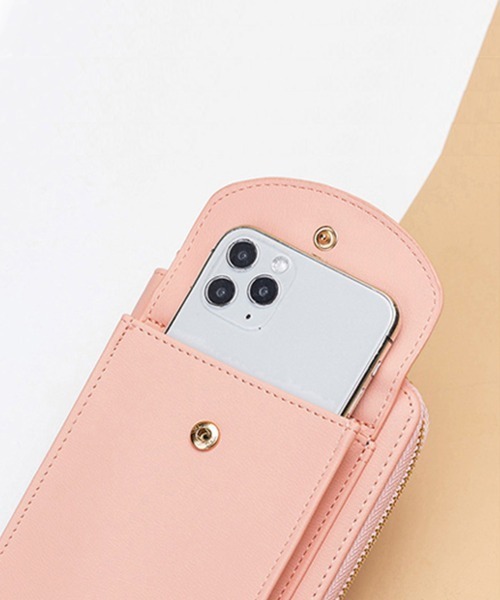 Miniministore(ミニミニストア)の「スマホショルダーバッグ 縦型 ミニポーチ(ショルダーバッグ・レディース・ブルー/カーキ/ネイビー/ワインレッド/グレー/キャメル/ブラック/ピンク/ピンクベージュ/パープル・FREE)」の20枚目の写真