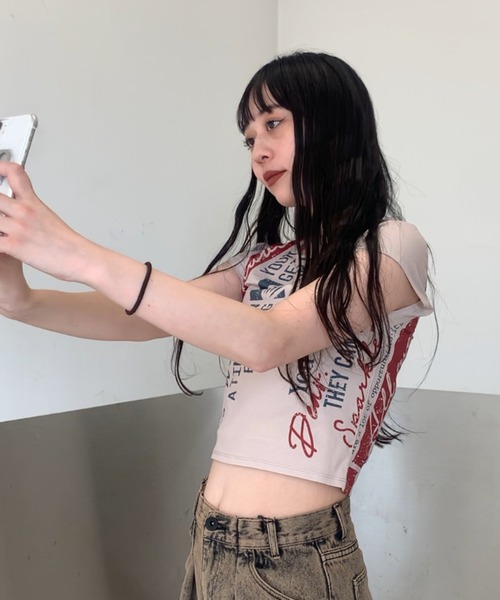 JEANASIS（ジーナシス）の「【ZOZO限定】ヴィンテージロゴチビTEE/119090（Tシャツ/カットソー・レディース・ブラック系その他/ブルー系その他/ピンク系その他/ベージュ系その他・FREE）」の15枚目の写真