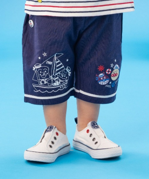 アンパンマンばいきんまん刺繍マリンパンツ（その他パンツ）｜ANPANMAN KIDS COLLECTION（アンパンマンキッズコレクション）